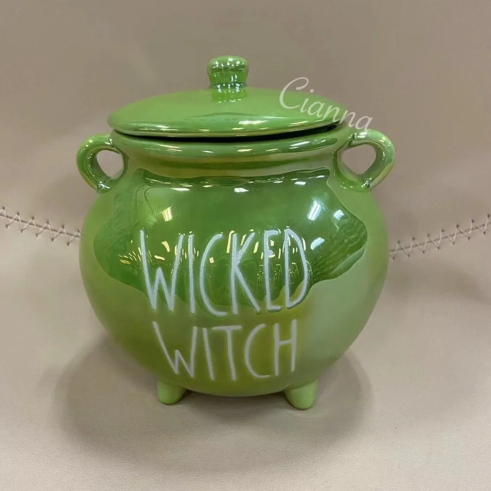 Rae Dunn Iridscent Wicked Witch Cauldron Candle